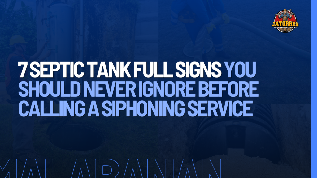 Septic Tank Full Signs