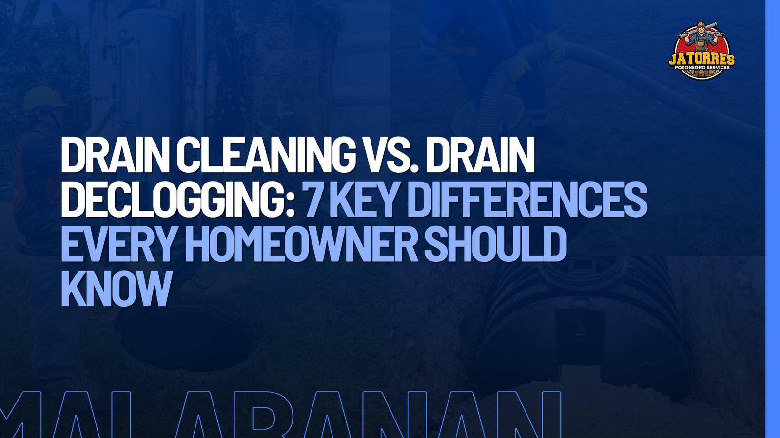 Drain Cleaning vs. Drain Declogging