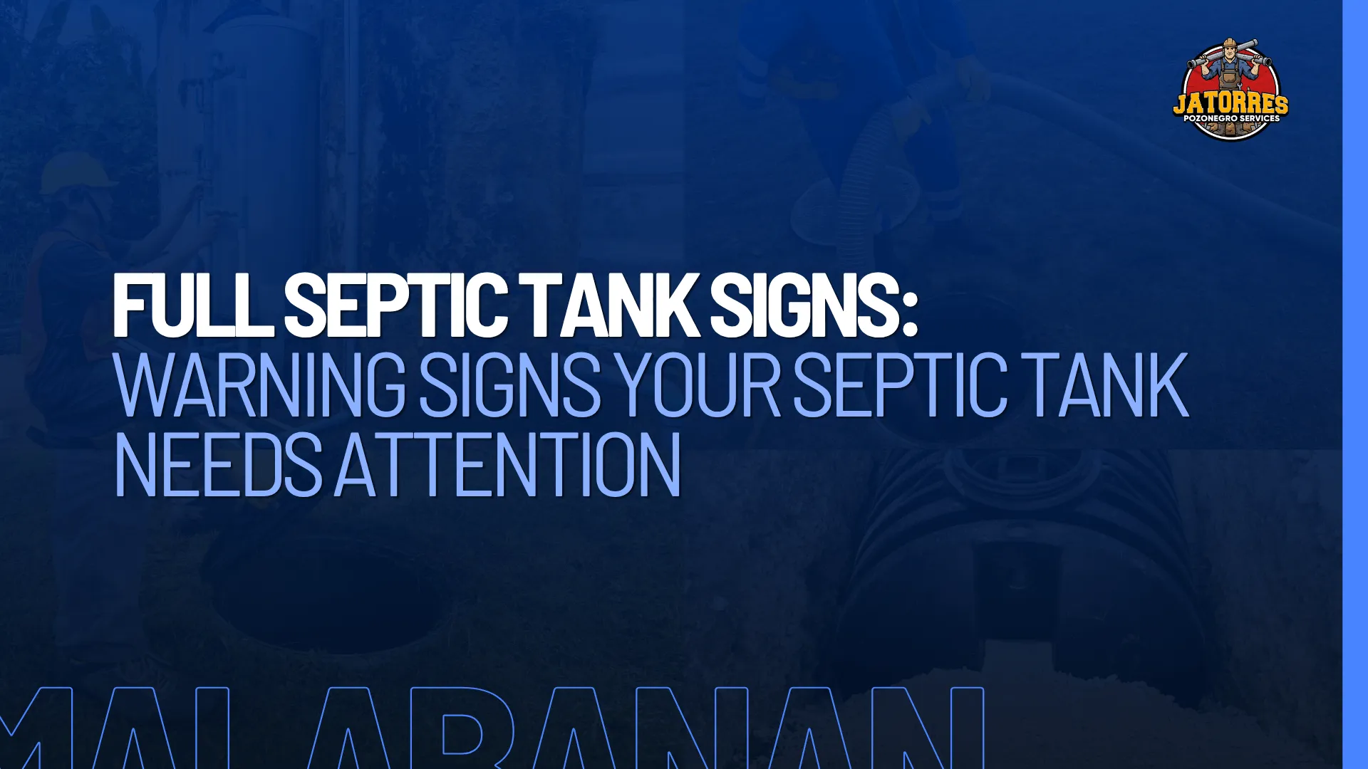 Full Septic Tank Signs