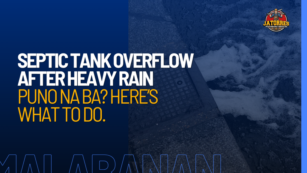 septic tank overflow after rain