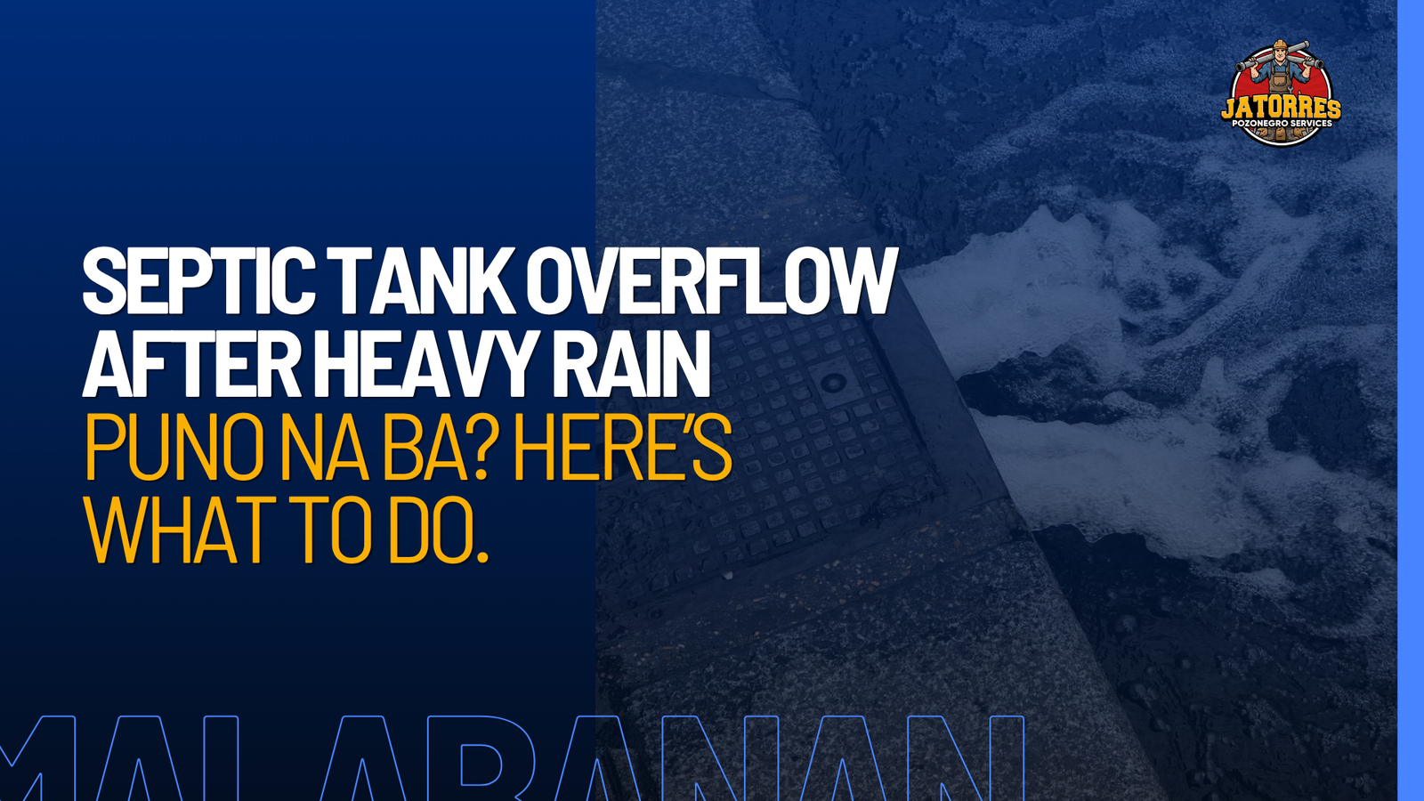 septic tank overflow after rain