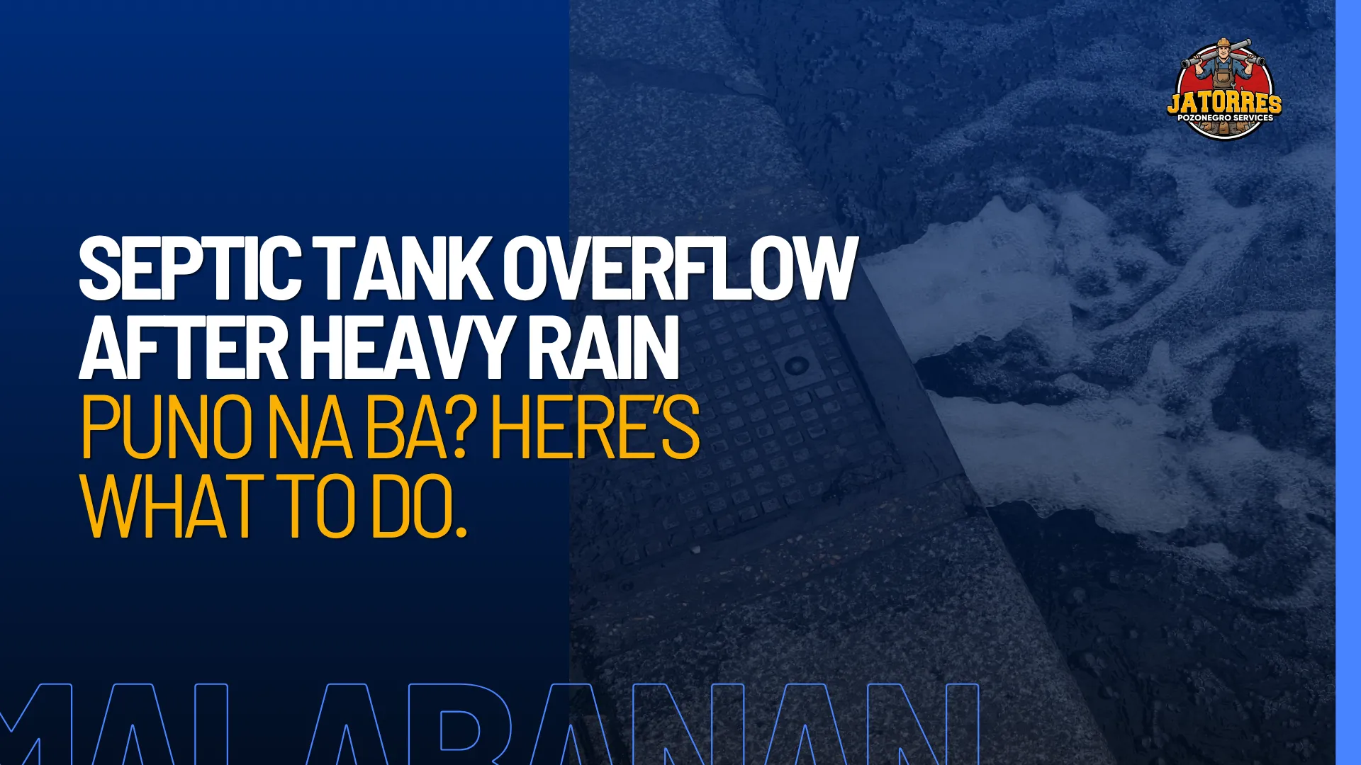 septic tank overflow after rain