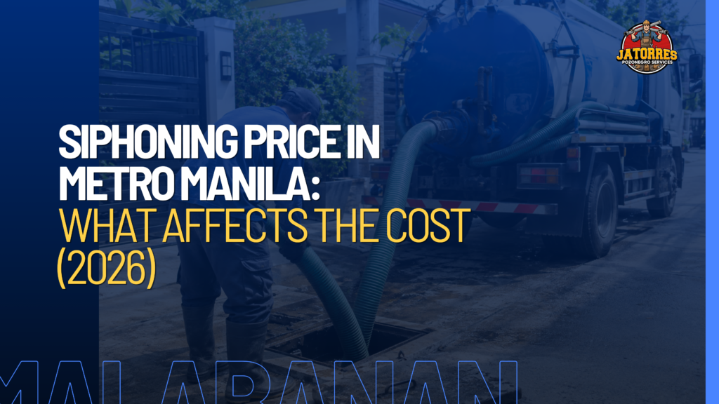 Siphoning price in Metro Manila — what affects the cost